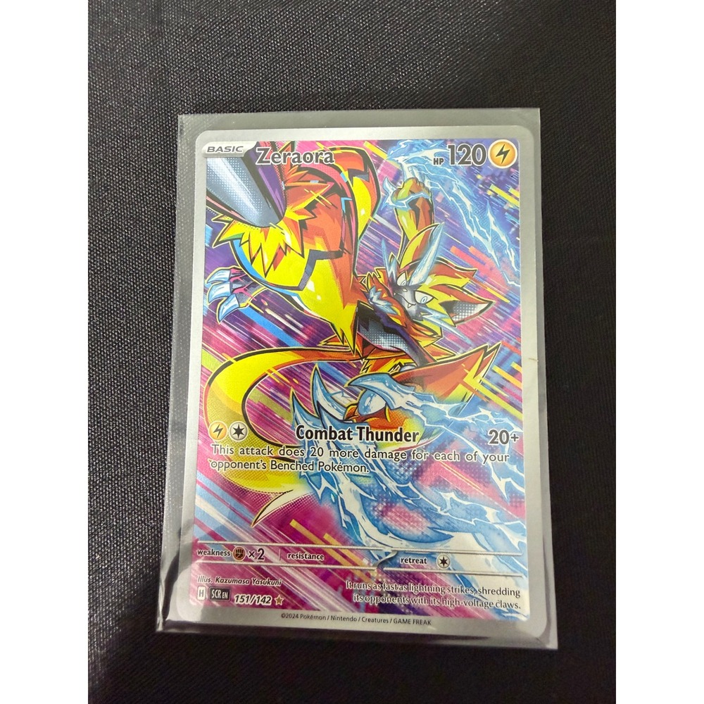 Pokemon Zeraora 151/142 Shrouded Fable Illustration Rare Holo Lightning Full Art